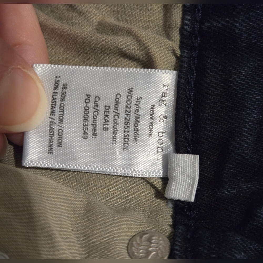 Rag & Bone Cate Mid Rise Dekalb Ankle Skinny Denim Jean - Picture 7 of 9